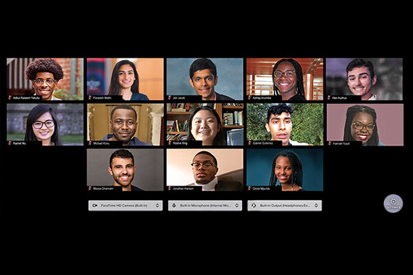 BlueJeans screen shot of SUMR 2020 cohort participants.