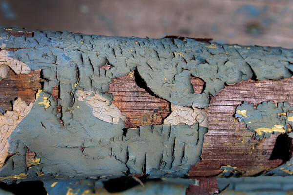 paint chipping off of wood