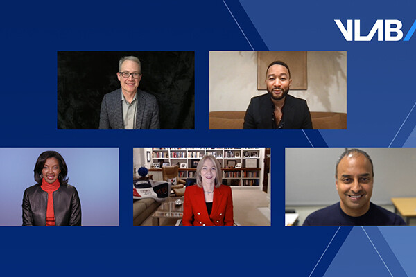 Screen shot of the panel discussion with all of the speakers on a zoom call