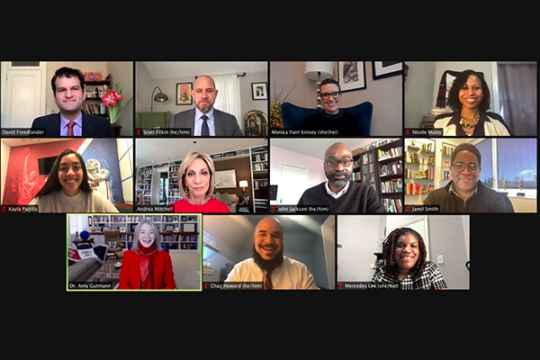Office of Social Equity in Zoom meeting for first event