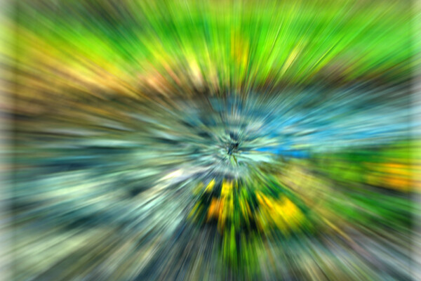 microscopic view of multicolored retina