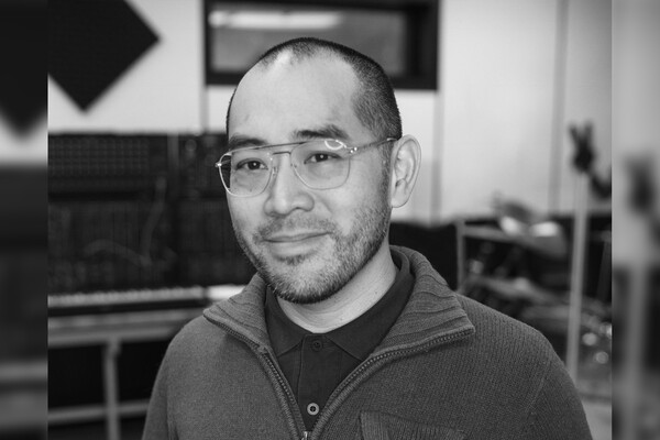 Eugene Lew in his music studio