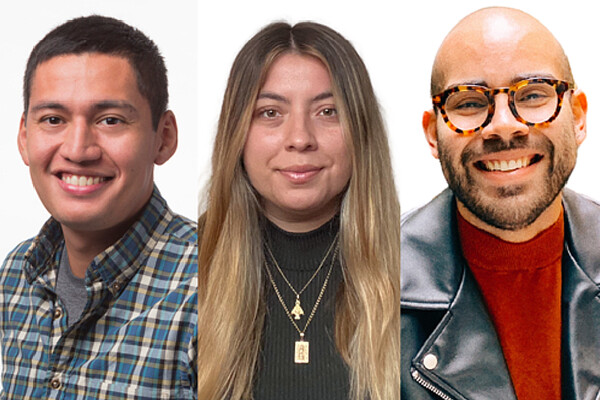 Jose S. Campos (left), Alejandra Fausto, and Jorge (Jay) Ortiz-Carpena (right).