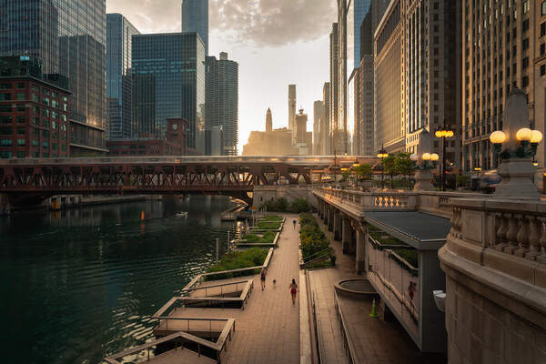 Chicago city skyline.