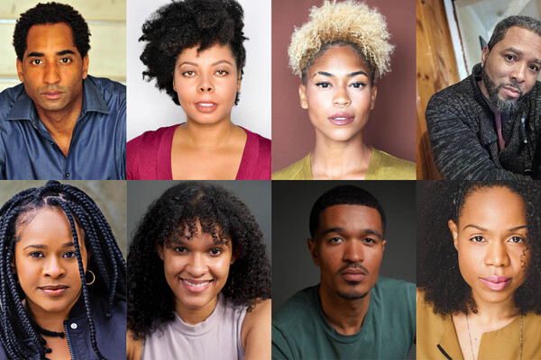 Composite photo of “Mecca is Burning" cast members