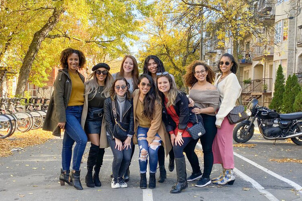 Nine Wharton students on Penn’s campus