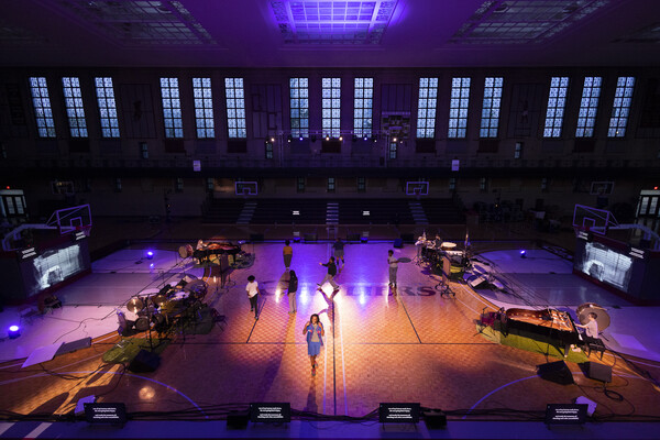 be holding wide stage view