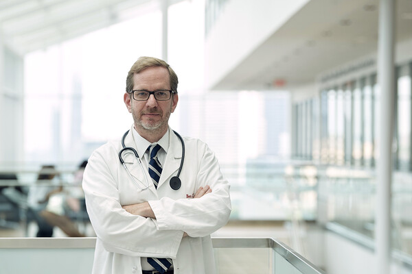 Ben Stanger in a lab.