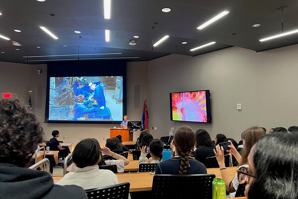 High school students in a classroom in Penn Med’s summer program.
