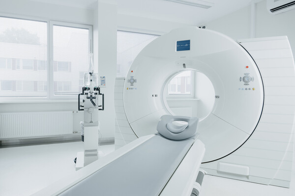 An MRI machine.