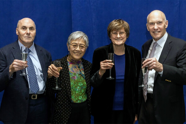 Drew Weissman, Virginia M-Y Lee, Katalin Karikó, and Carl June.