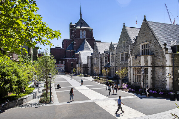 Penn Commons in spring