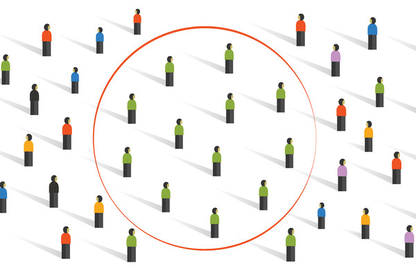 Artist depiction of statistical bias