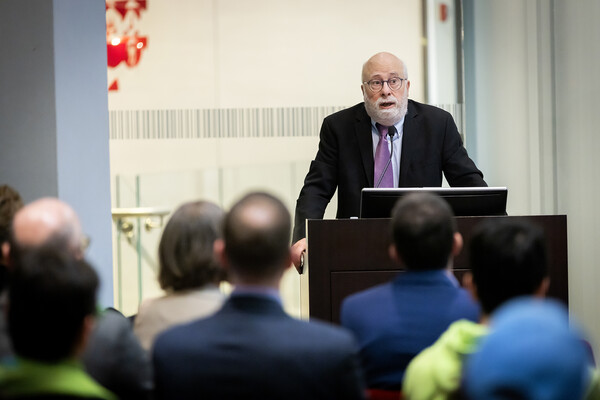 Kenneth S. Stern gives a talk.