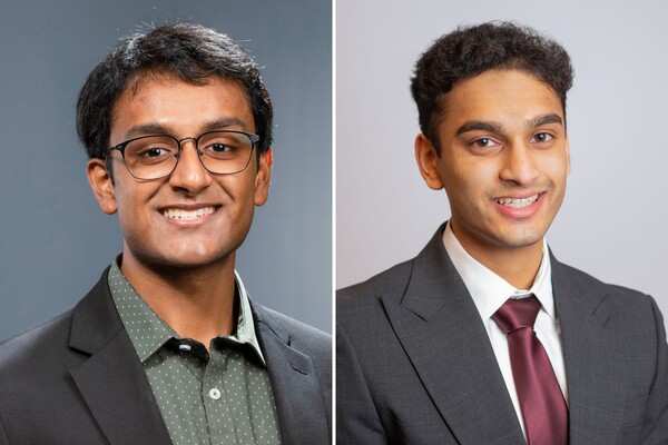 photos of two students