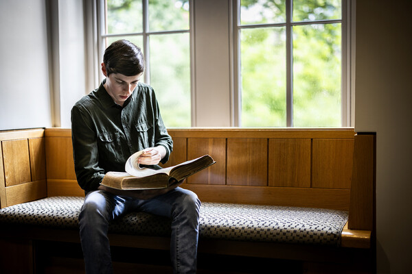 Matthew Breier reads city directory.
