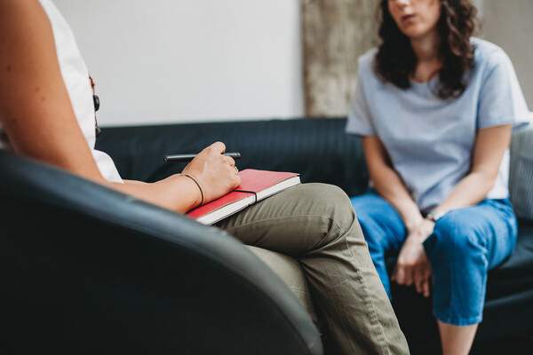 Therapist and patient.