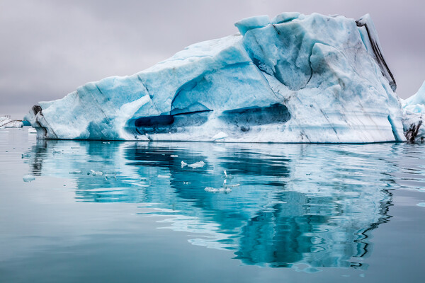 An iceberg in Iceland.