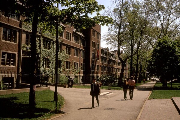 The Quad in May 1970, seen from Hamilton Walk.